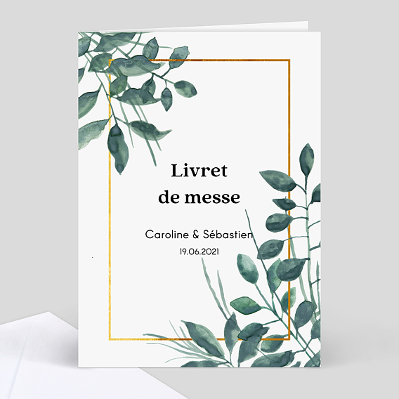 Livret De Messe Luxe Popcarte