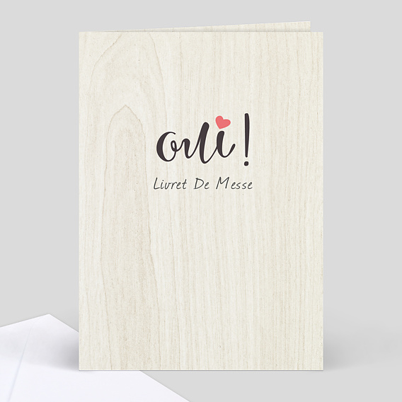 Livret de messe de mariage Photomaton