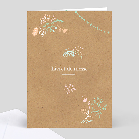 Livret de messe de mariage Promenade champêtre