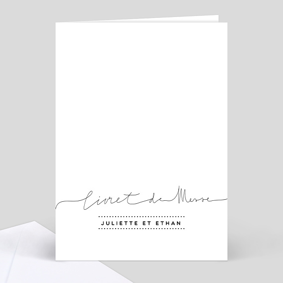 Livret messe mariage  Lettres Chic Recto