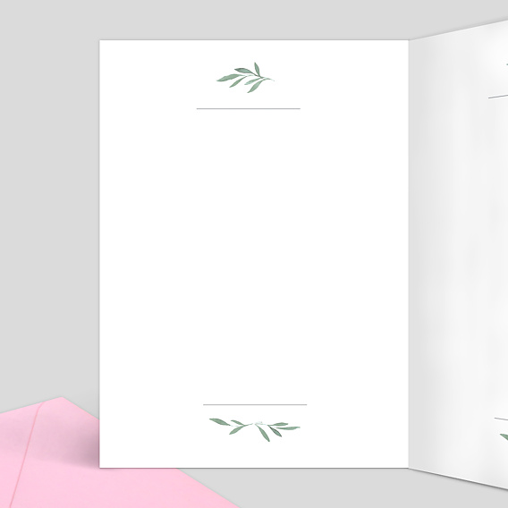 Livret messe mariage  Couronne de Laurier Intérieur Gauche