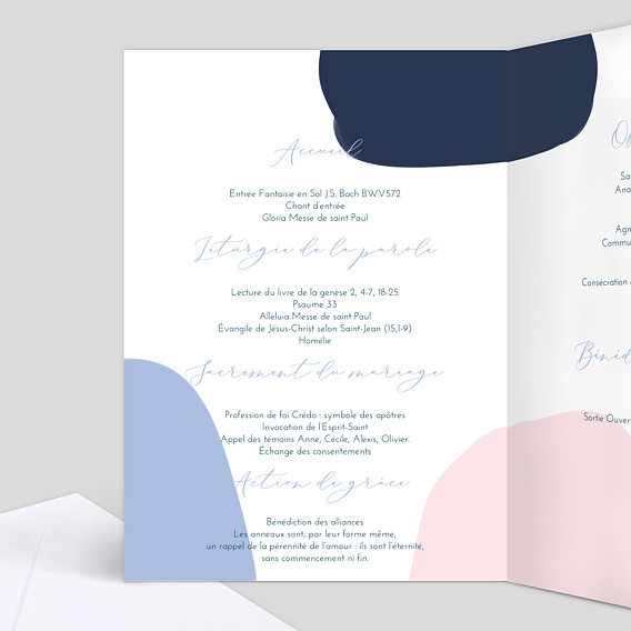 Livret messe mariage Livret de Messe OhBoy! Intérieur Gauche