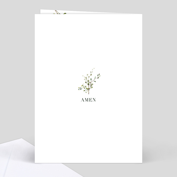 Livret de Messe de Mariage Herbarium Verso