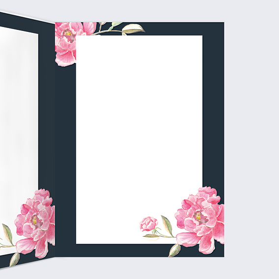 Livret de Messe Mariage Dark Peony