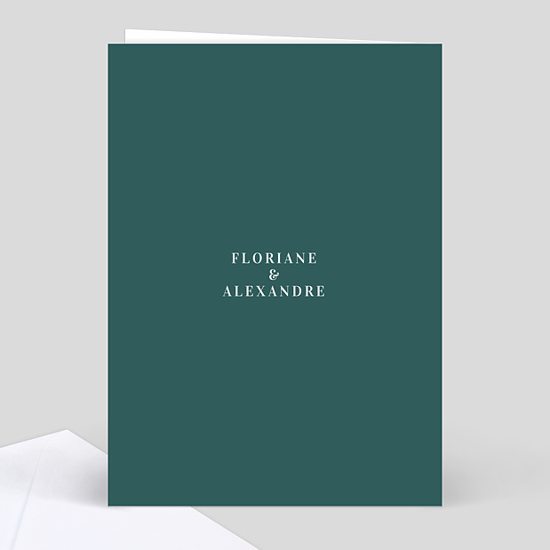 Livret de Messe de Mariage Badinage Verso