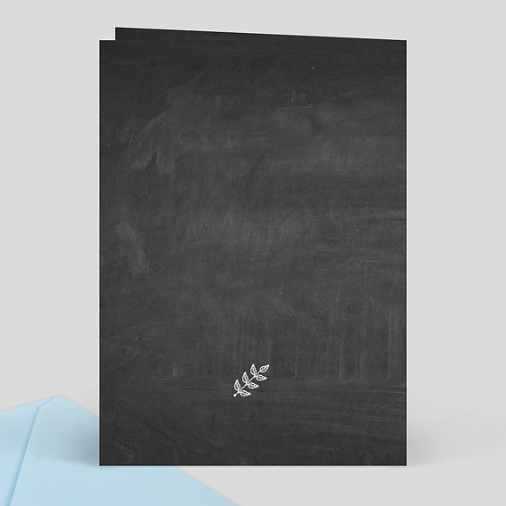 Livret messe mariage  Feuilles Ardoise Verso