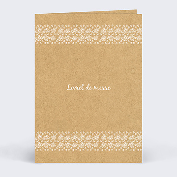 Livret de Messe Mariage Jolie Dentelle