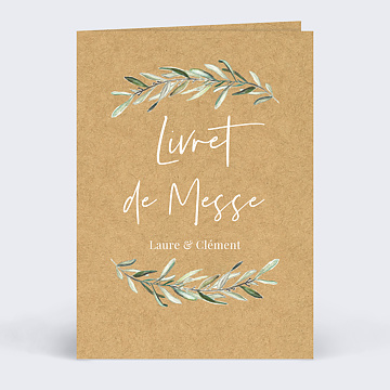 Livret de Messe Mariage  Lauriers