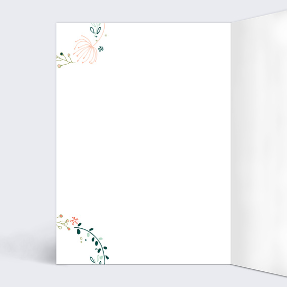 Livret de Messe Mariage Couronne de Fleurs