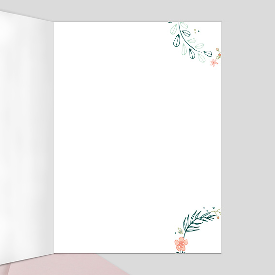 Livret messe mariage  Couronne de Fleurs Intérieur Droit