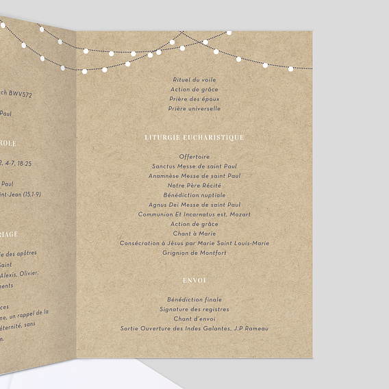 Livret messe mariage Notre Histoire Intérieur Droit