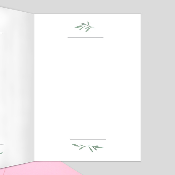 Livret messe mariage  Couronne de Laurier Intérieur Droit