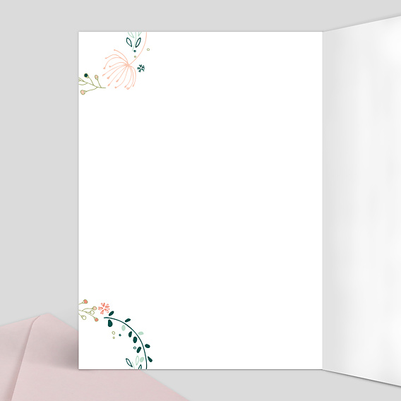 Livret messe mariage  Couronne de Fleurs Intérieur Gauche