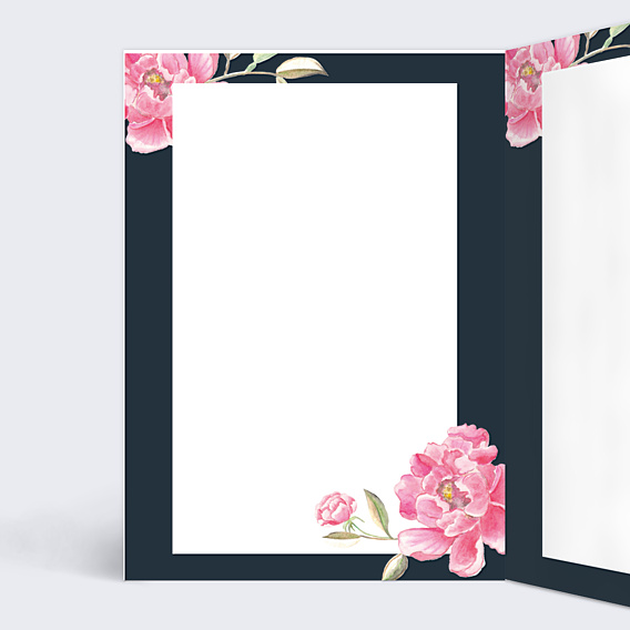 Livret de Messe Mariage Dark Peony