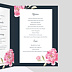 Livret messe mariage  Dark Peony Intérieur Droit