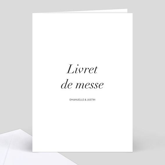 Livret de Messe Sobre & Jolie