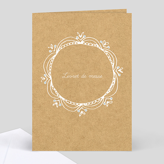 Livret de Messe de Mariage Timeline Dentelle