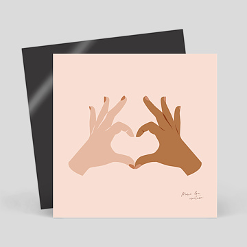 Magnet Amour Marie-Lou Cr�ation x Popcarte - Mains