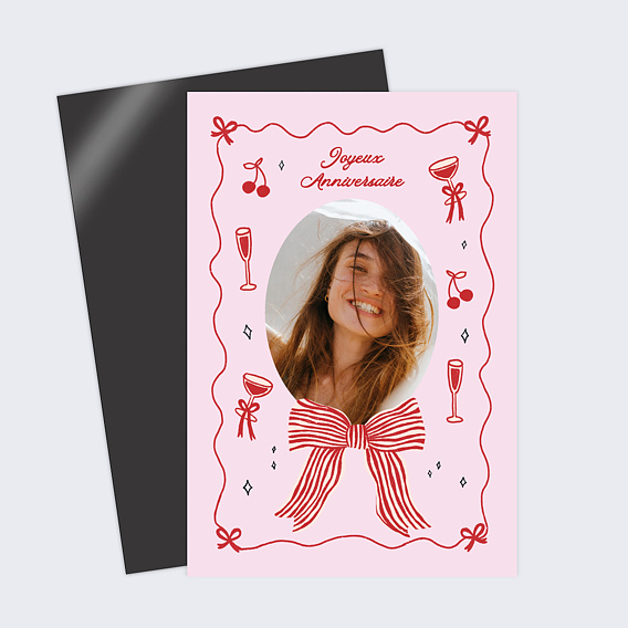 Magnet anniversaire Gros noeud