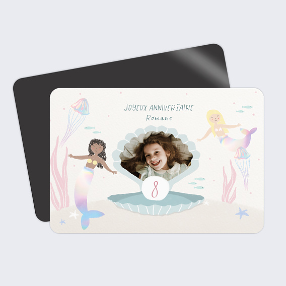 Magnet anniversaire Monde des Sirènes