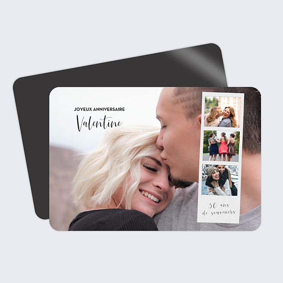 Magnet anniversaire Polaroid d'Anniversaire