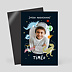 Magnet anniversaire Dinosaures dans l'Espace
