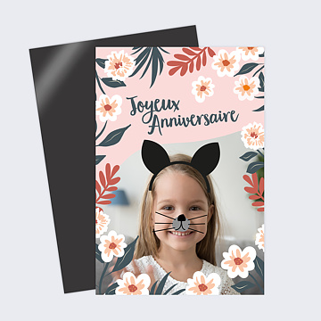 Magnet Anniversaire Enfant Petit Chat