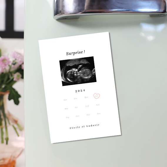 Magnet Annonce Grossesse Calendrier Naissance