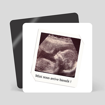 Cadre déchographie de femme enceinte, échographie Modèle de