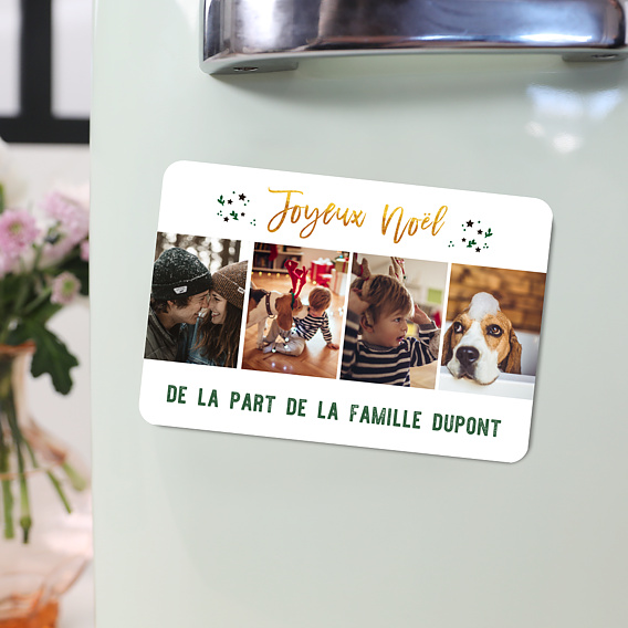 Magnet Noël Feuilles étoilées