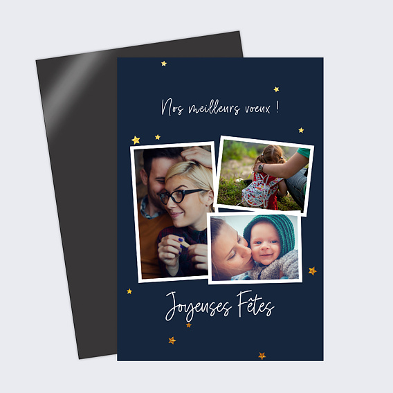 Magnet Noël Bonne étoile Recto