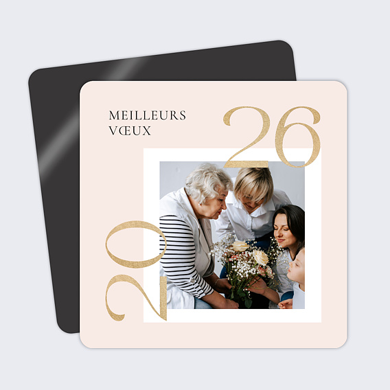 Magnet Carte de Vœux Particuliers Destructurés