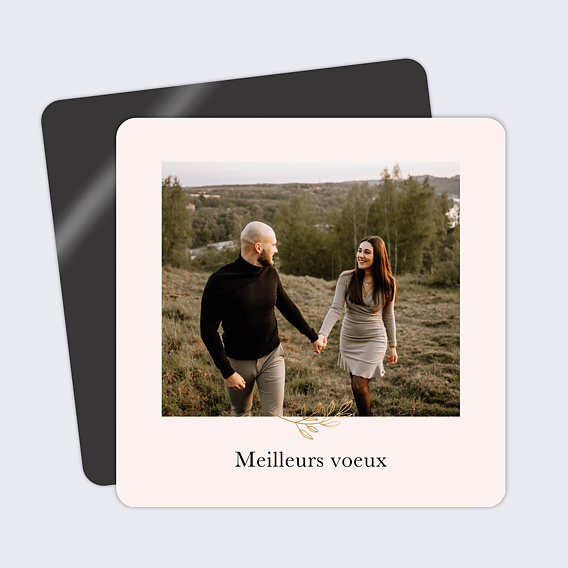 Magnet carte de vœux Petit végétal séparateur