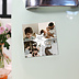 Magnet Carte de Vœux Particuliers Etiquette Flocon