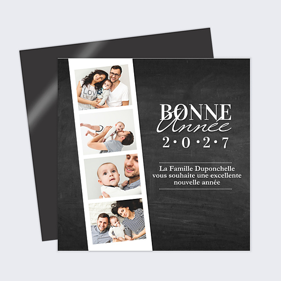 Carte de Voeux Particuliers Carte de voeux Photomaton