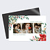 Magnet carte de vœux Fleur de Noël Recto