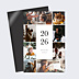 Magnet Carte de Vœux Particuliers Multiphoto Élégance