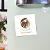 Magnet Carte de Vœux Particuliers Boule à Neige Photo