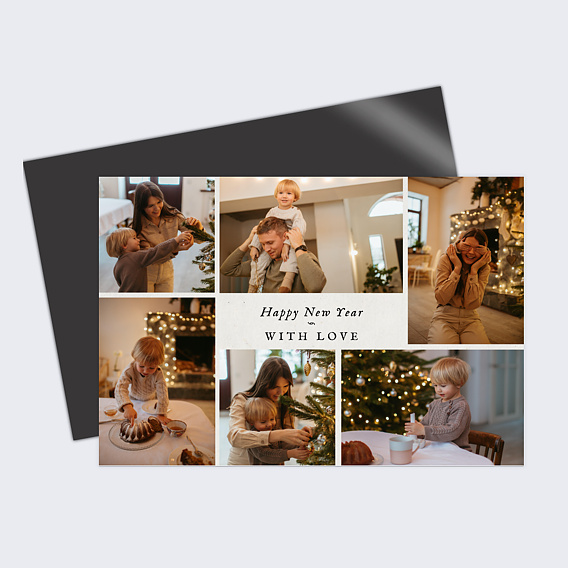 Magnet Carte de Vœux Particuliers Virée Hivernale