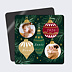 Magnet carte de vœux Boule de Noël chic