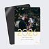 Magnet Carte de Vœux Particuliers Chic Blond