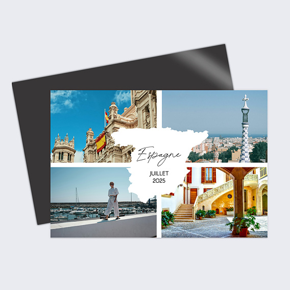 Carte postale aimantée Étiquette Espagne