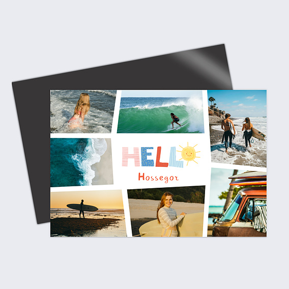 Carte postale aimantée Hello Holidays