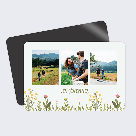 Carte postale aimantée Herbes du Printemps