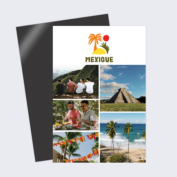 Carte postale aimantée Île Coloré