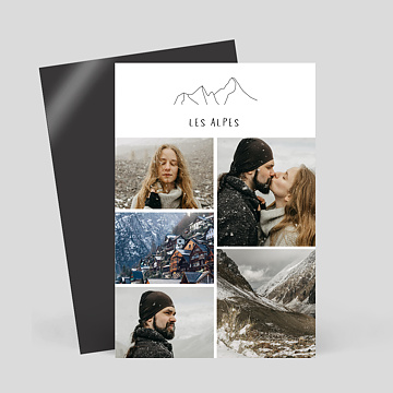 Carte postale aimantée Montagnes