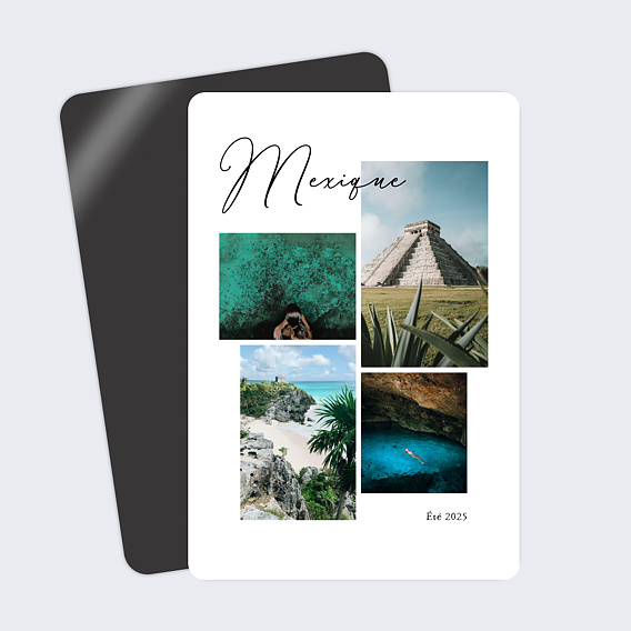 Carte postale aimantée Pêle-Mêle Paradis Recto