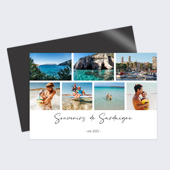 Carte postale aimantée Petits Baigneurs Recto