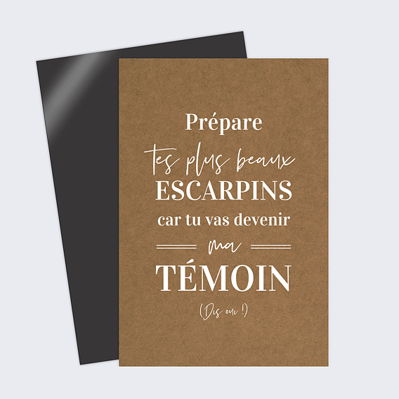 Magnet demande témoin mariage Bohème Femme