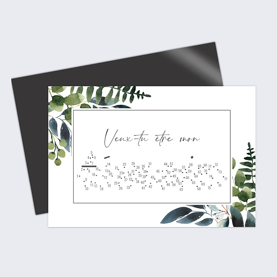 Magnet demande témoin mariage Carte à Relier
